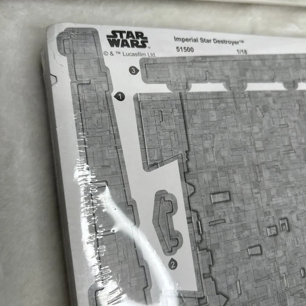 Star Wars 4D Cityscape Imperial Star Destroyer Model Kit 51500 Paper Card